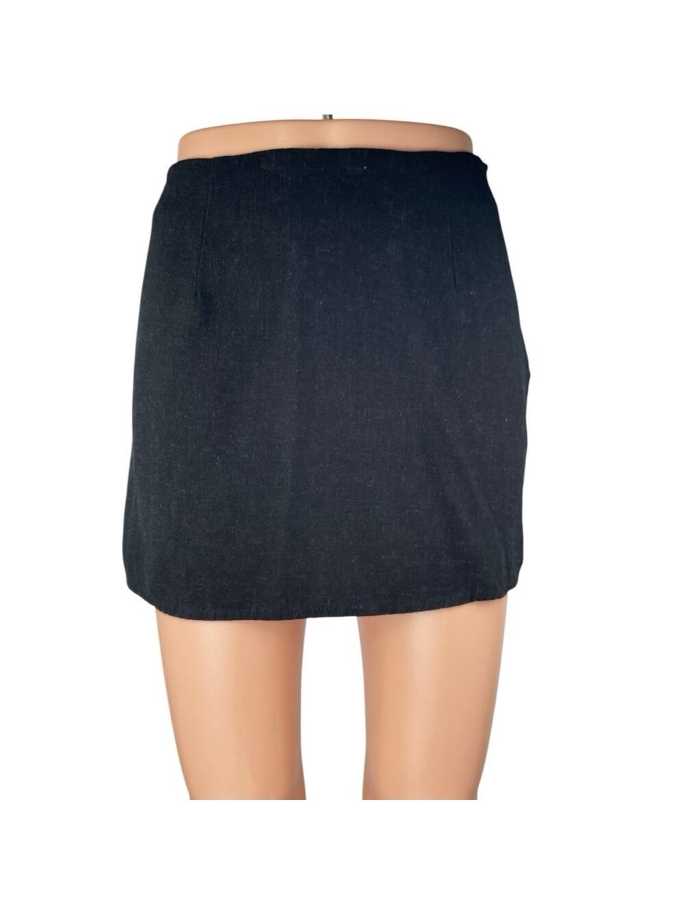 Princess Polly Women's Black High Waisted Pull On Stretch Pencil Mini Skirt 4